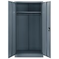 Global Industrial Assembled Wardrobe Cabinet, 36x18x72, Gray 270032GY